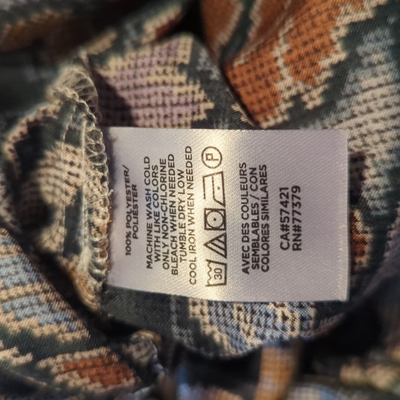 Ann Taylor Floral Tapestry Print Blouse Top Elastic Hem Cuff Long Sleeves Large - Picture 11 of 11